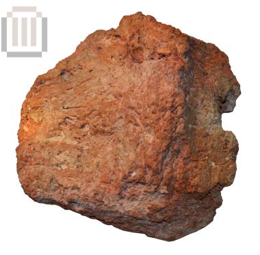 Part of a clay brick or coating