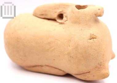 Plastic vase in the shape of a hare