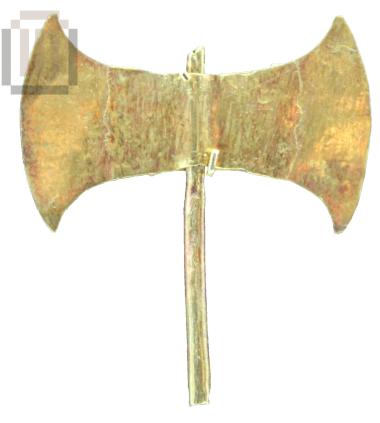 Gold double-axe