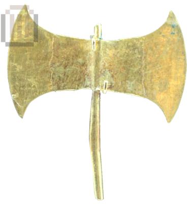 Gold double-axe