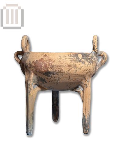 Clay model of a bronze tripod from the Oikonomou Collection.