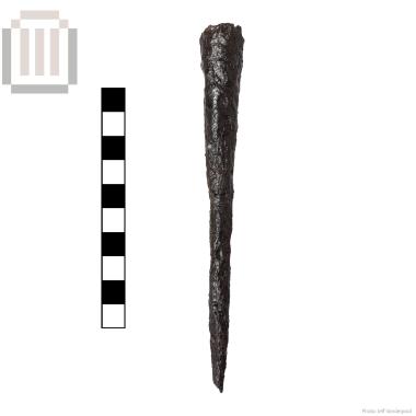 Iron butt-spike of a spear from Gitana