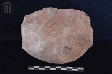 Part of a clay amphora lid from the Necromanteion of Acheron