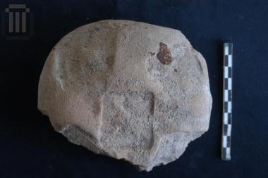 Part of an amphora lid