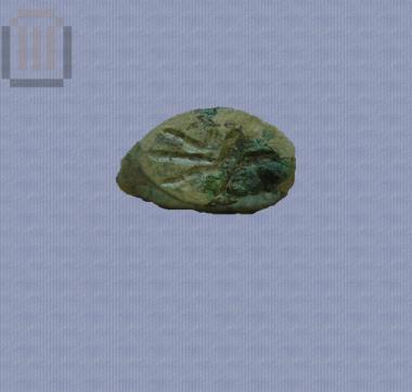 Bronze ring with indecipherable scene