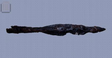 Σιδερένια φυλλοσχημη αιχμή δόρατος από τα Άγναντα