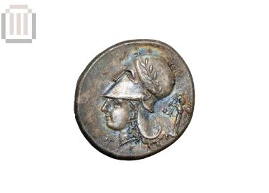 Silver coin of Korinth from Rachi Platanias