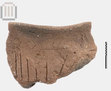 Sherd of a coarse vase rim from Sideri Cave (Philiates)