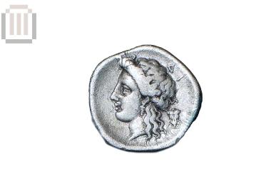 Silver coin of Corinth from Platania