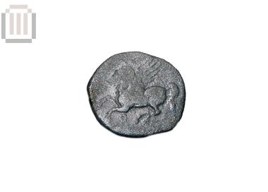 Silver coin of Corinth from Platania