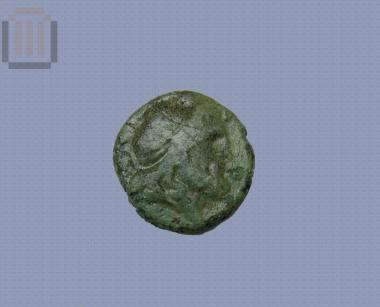 Χάλκινο νόμισμα Αμβρακίας με τον Δία και γρύπα
