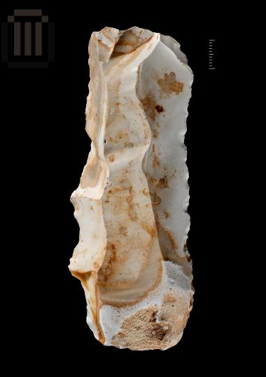 Denticulate on laminar flake, from Megalo Karvounari