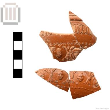 Sherds of terra sigillata relief bowl from Mastilitsa