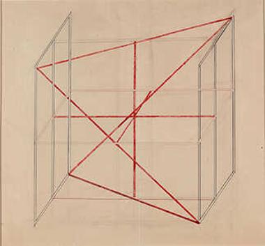 Sketch for a Cage as part of the set for the “Magnanimous Cuckold”