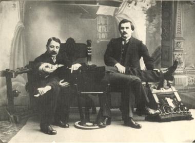 K.Malevich, M.Matiushin, A.Kruchenykh, St.Petersburg, December 1913