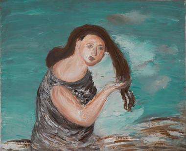 Γυναίκα με μακριά μαλλιά