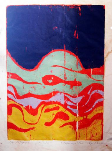 Κηλίδες- Μήλον της Έριδος (Ξυλογραφία)