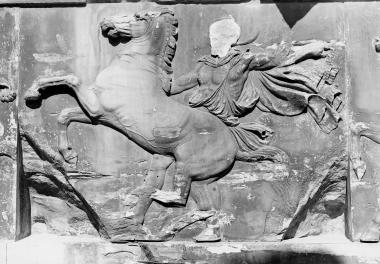 Parthenon, frise partie VIII au soleil (Παρθενώνας, ζωφόρος, τμήμα 8, στον ήλιο)