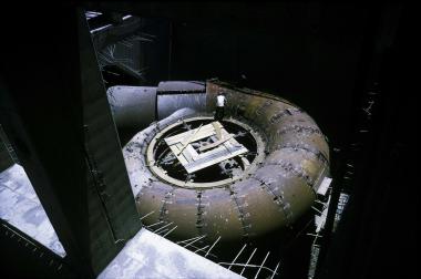 Σκηνή εργασίας σε τμήμα του σταθμού παραγωγής ηλεκτρικού ρεύματος