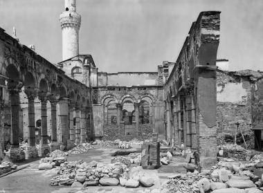 Grèce - Salonique, basilique de St Dimitri incendie, 6-VI-19 (Ελλάδα - Σαλονίκη, βασιλική του Αγ. Δημητρίου, πυρκαγιά, 6 Ιουνίου 1919)