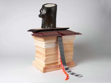 Ilitterate Man Uncarved Wood