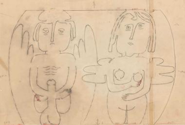 Adam und Eve - in rectangular shape