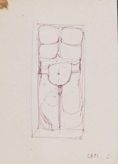 Chest -1- Study for a sculpture || Study for a sculpture