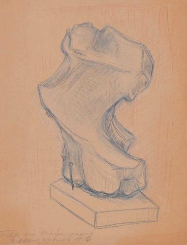 Rock resembling a torso || Study for sculpture