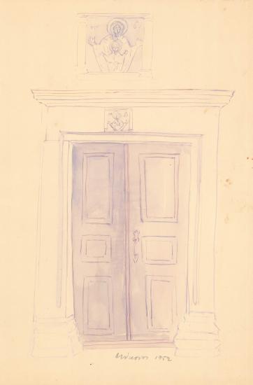 Door with Virgin Mary