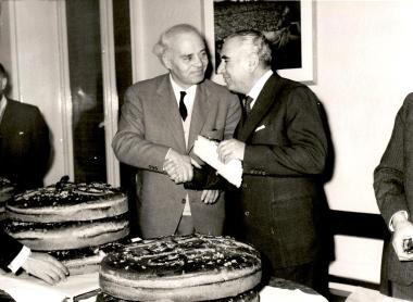 Κοπή πρωτοχρονιάτικης πίτας στο Εθνικό Θέατρο