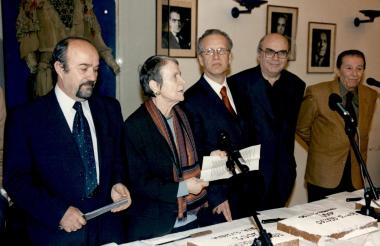 Κοπή πρωτοχρονιάτικης πίτας στο Εθνικό Θέατρο