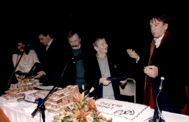 Κοπή πρωτοχρονιάτικης πίτας στο Εθνικό Θέατρο