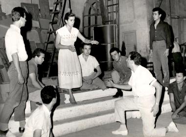 Πειραϊκό Θέατρο «Πέρσες», στιγμιότυπο από τις πρόβες