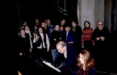 Κοπή πρωτοχρονιάτικης πίτας στο Εθνικό Θέατρο