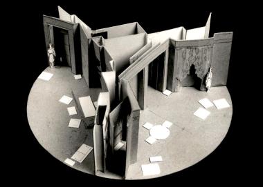 «Φον Δημητράκης», μακέτα σκηνικού