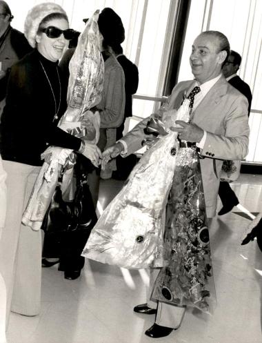 Περιοδεία του Εθνικού Θεάτρου στην Ιαπωνία 1974, άφιξη του θιάσου στην Αθήνα