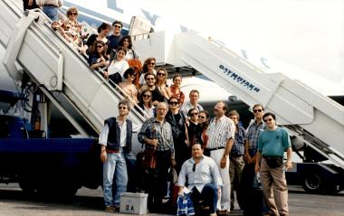 «Ηλέκτρα» 1996, αναχώρηση για την περιοδεία στην Αμερική