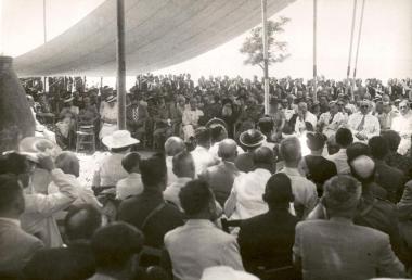 Τελετή θεμελίωσης του Βασιλικού Θεάτρου Θεσσαλονίκης