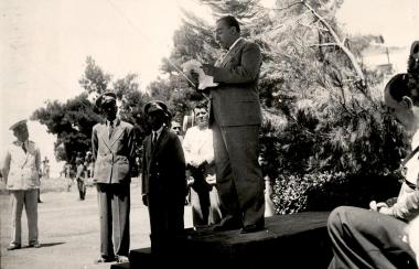 Τελετή θεμελίωσης του Βασιλικού Θεάτρου Θεσσαλονίκης