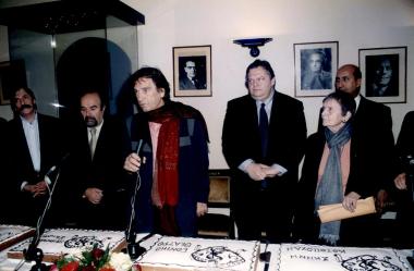 Κοπή πρωτοχρονιάτικης πίτας στο Εθνικό Θέατρο