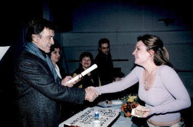 Κοπή πρωτοχρονιάτικης πίτας και απονομή πτυχίων στη Δραματική Σχολή