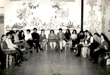 Μάθημα με την Ελένη Χαλκούση στη Δραματική Σχολή του Εθνικού Θεάτρου