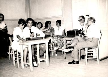 Μάθημα με τον Σωκράτη Καραντινό στη Δραματική Σχολή του Εθνικού Θεάτρου