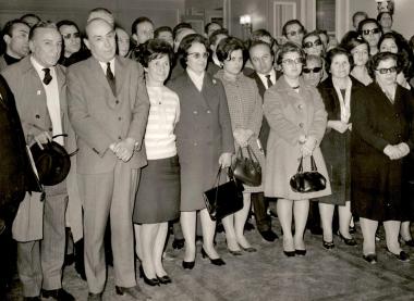 Κοπή πρωτοχρονιάτικης πίτας στο Εθνικό Θέατρο, στιγμιότυπο από την εκδήλωση