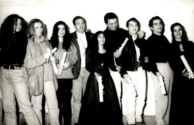 Απονομή πτυχίων στη Δραματική Σχολή, απόφοιτοι 1991