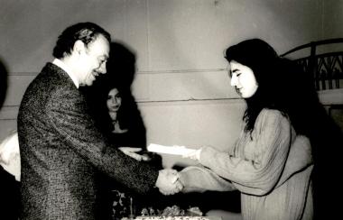 Απονομή πτυχίων στη Δραματική Σχολή, απόφοιτοι 1991