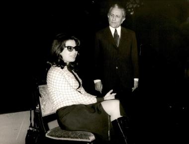 Ηθοποιοί σε εκδήλωση του Εθνικού Θεάτρου