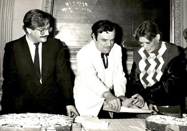 Κοπή πρωτοχρονιάτικης πίτας στο Εθνικό Θέατρο