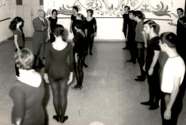 Μάθημα στη Δραματική Σχολή του Εθνικού Θεάτρου