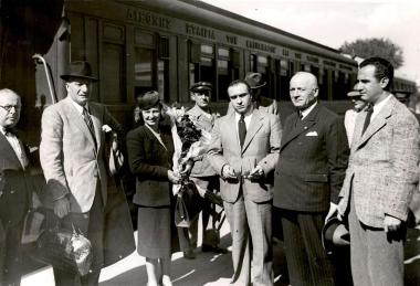 Ο Κωστής Μπαστιάς με τον Antonio Puccini